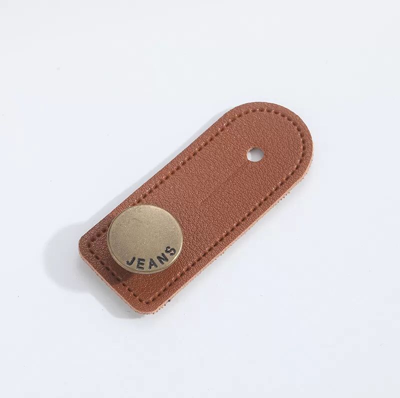 INF Leder Taillenerweiterer für Hosen, 5er Pack Braun
