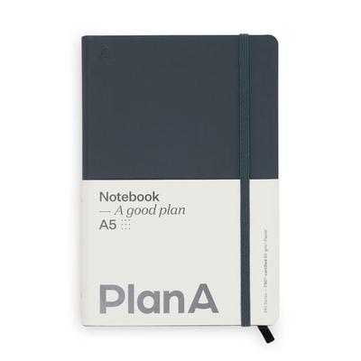 Notizbuch A5 Hardcover Cool Coal Punktiert, 192 Seiten