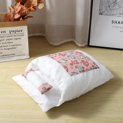 Inspired Living Kawaii Cozy Cat Bed Cave With Removable Cushion pink s
