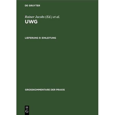 Einleitung, Gebundene Ausgabe von , De Gruyter, 978-3-11-242227-4