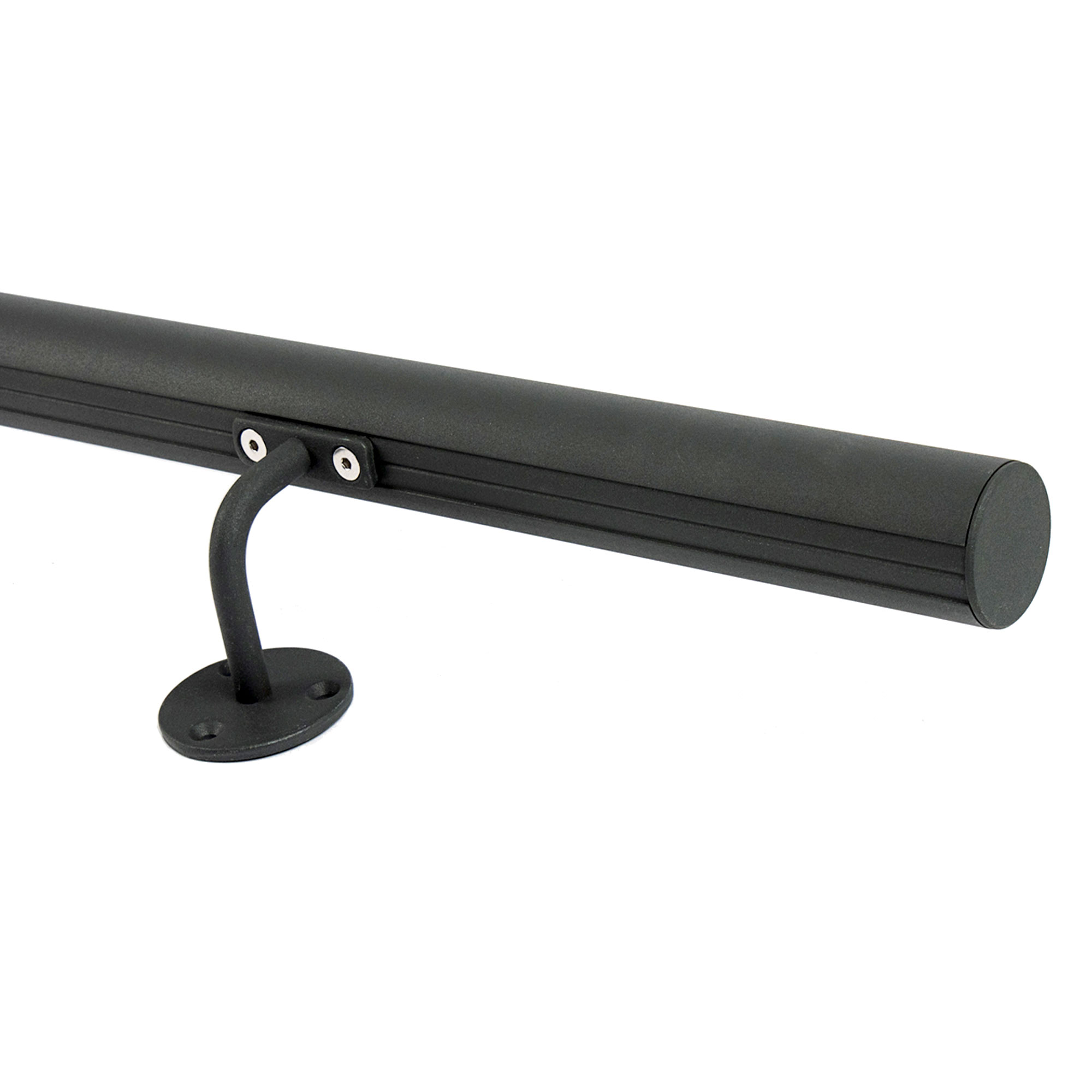 Dolle Handlaufset zur Wandmontage 1,5m Aluminium anthrazit, rund