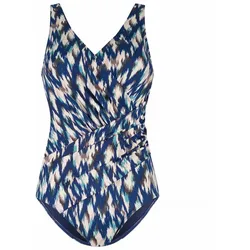 TEN CATE Soft Cup V-Neck Damen Badeanzug Ikat Blue - 38