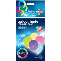 amscan® Luftballons LED bunt