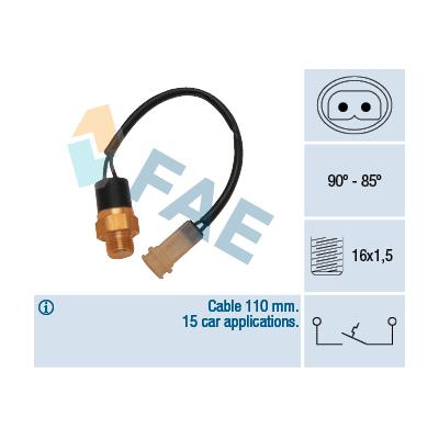 FAE Temperaturschalter, Kühlerlüfter 36100 für NISSAN STANDARD AUTOMOBILE