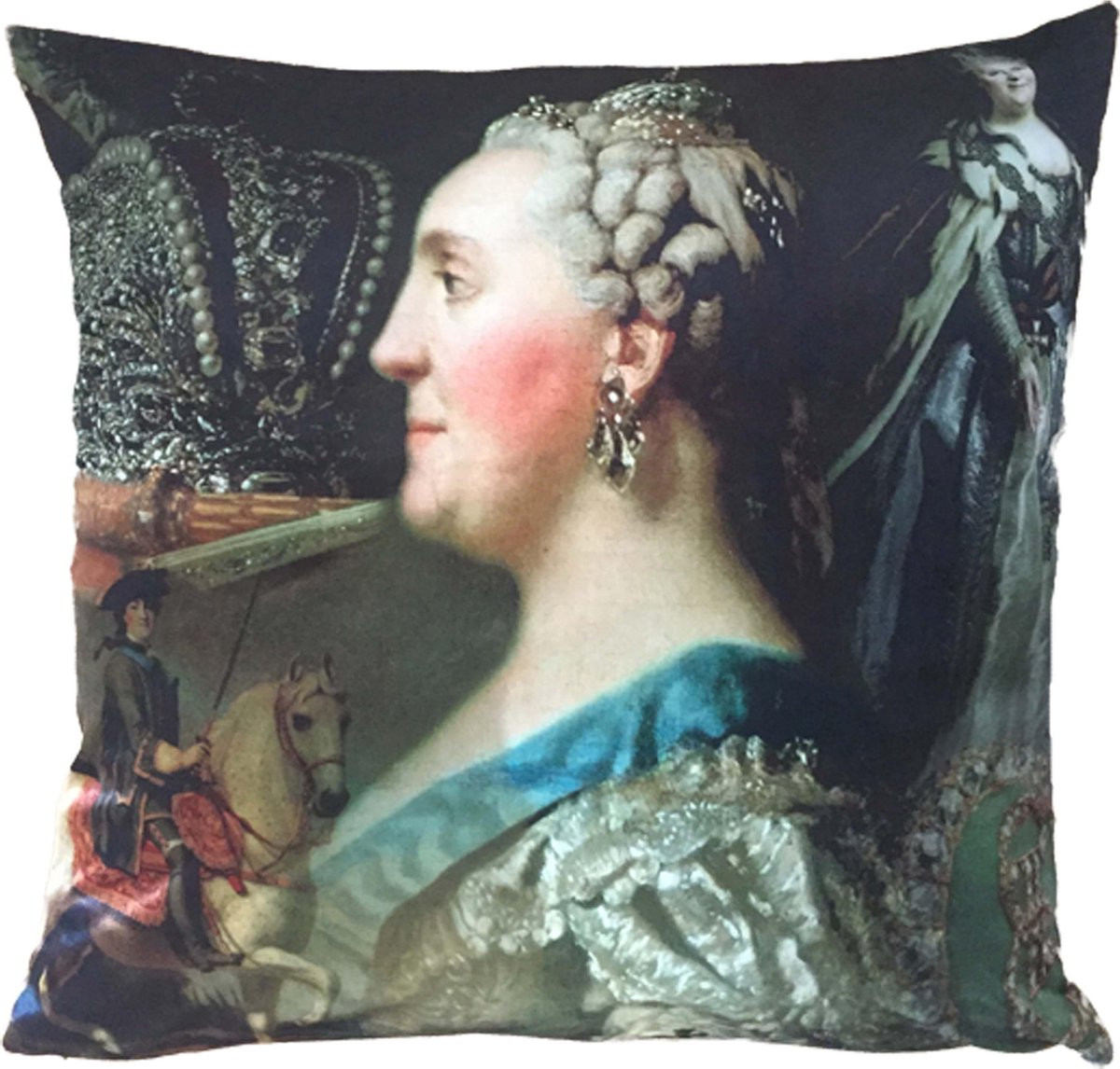 MA-FEELING Sierkussen Catharina Multi Fluweel 70x70 cm