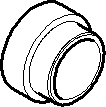 Dornbracht Huelse Papierhalter 12,2x7,5 08184050290 ERSATZTEILE 081840502 60 x 100 x 10 mm