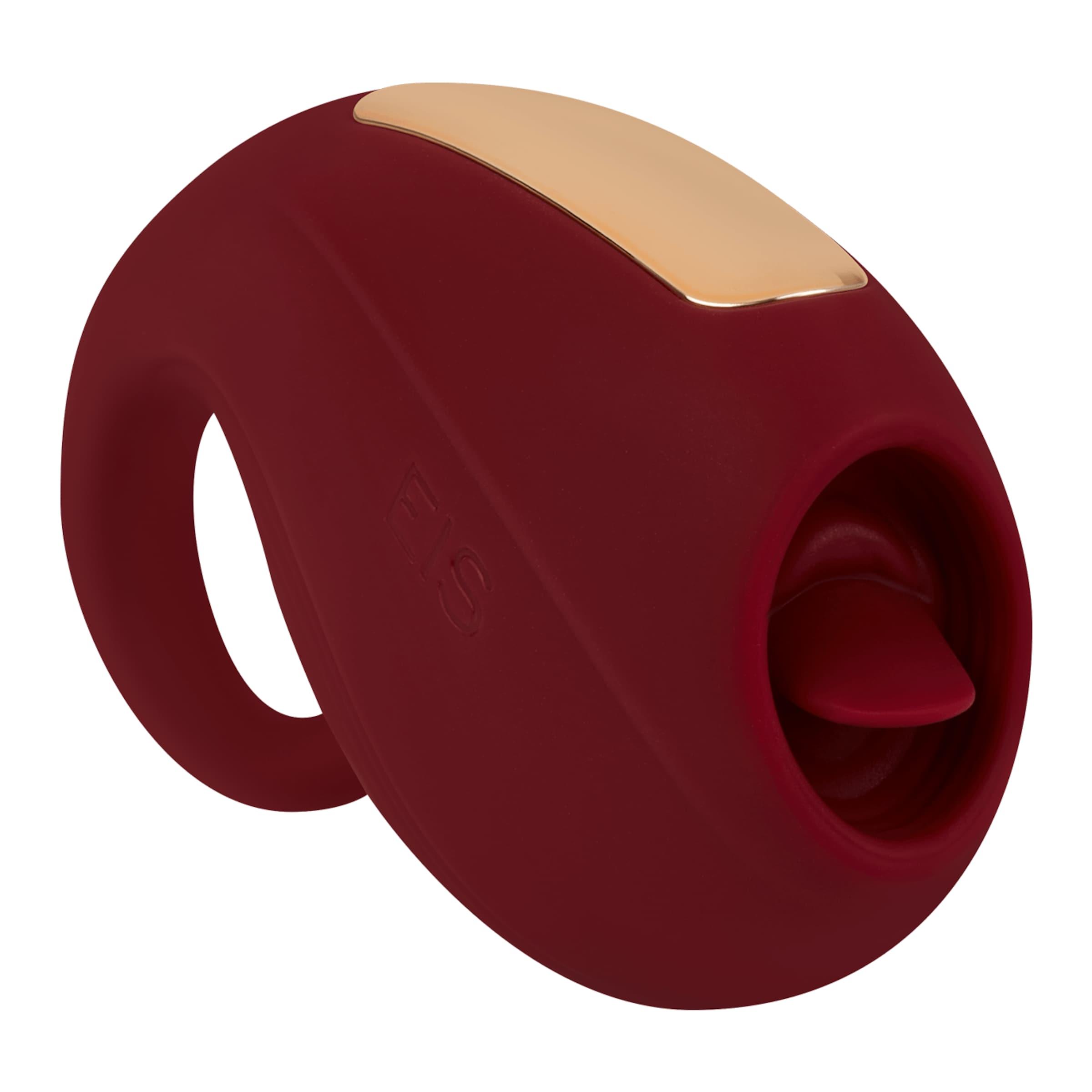 Silikon-Auflegevibrator mit Zunge, 9,6 cm