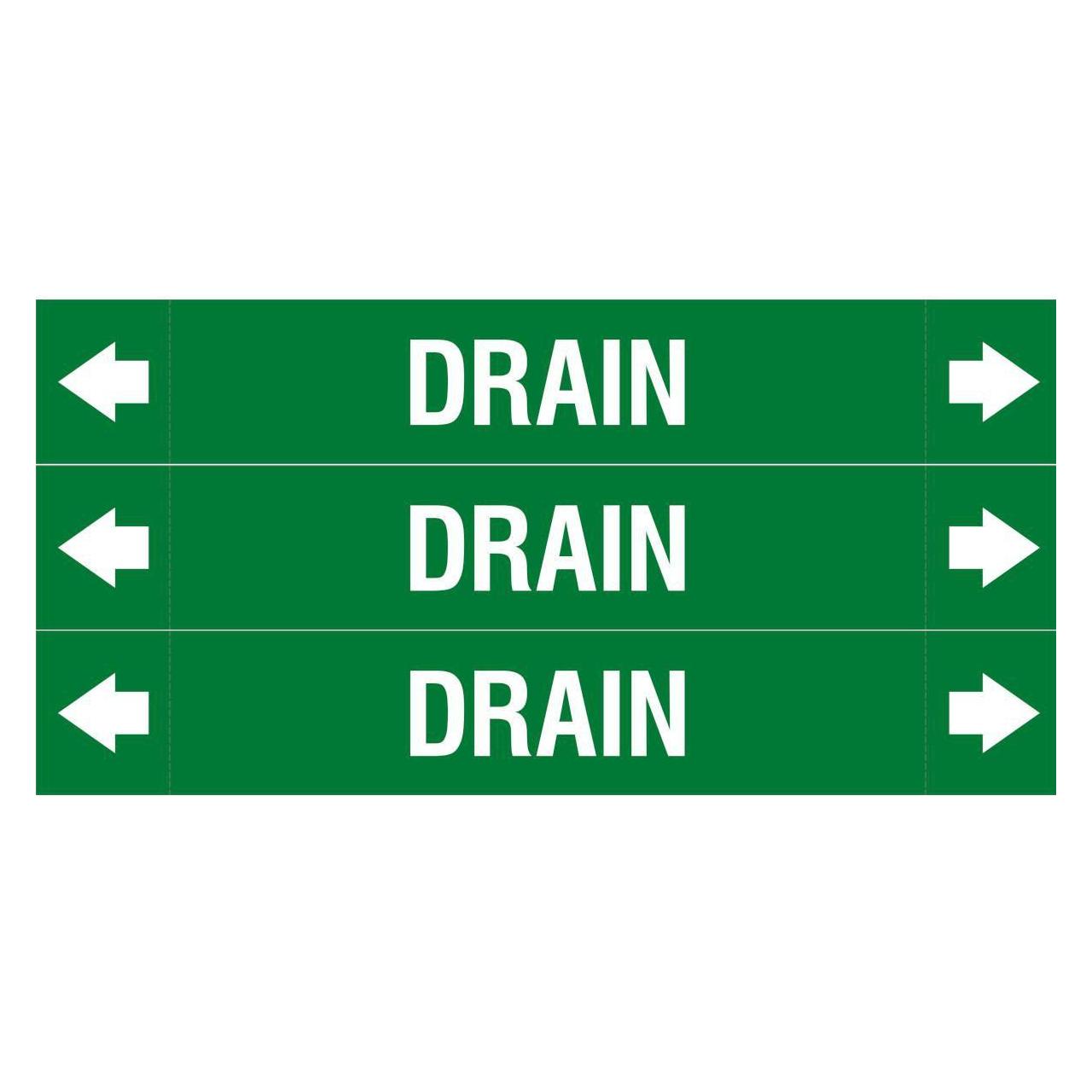 Brady ASME - Rohrmarkierer - Drain (ASMEPM-37X230MM-DRAIN)