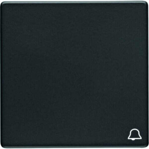 Hager deurbel Q.1/Q.3 met symbool opdruk, antraciet fluweel