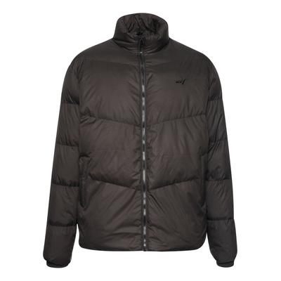 Allwetterjacke DEF "DEF Herren DEF Boxy Pufferjacket", Herren, Gr. S, braun (schwarz), 100% Polyester, mehrfarbig, normal, amerikanischer Ausschnitt, Jacken