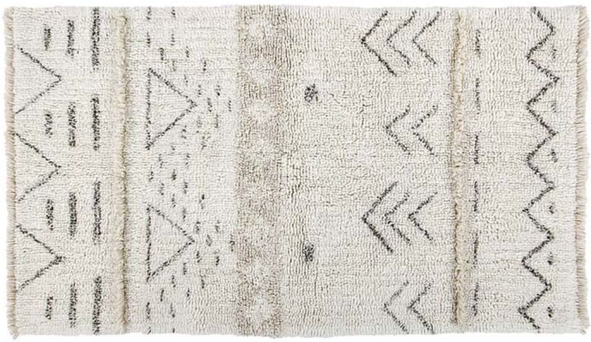 Lorena Canals Tapis ethnique berbère en laine beige 80x140 Multicolore 140x2x80cm