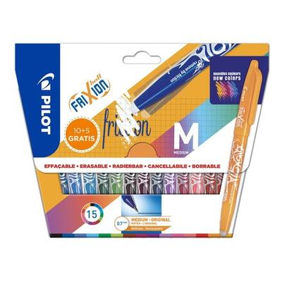 PILOT Tintenroller FriXion Ball 0.7 (M) 15er Set