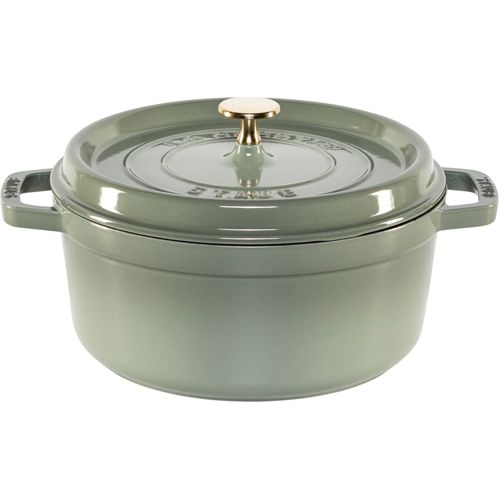 Staub La Cocotte 24cm rund, Eukalyptus, Gusseisen
