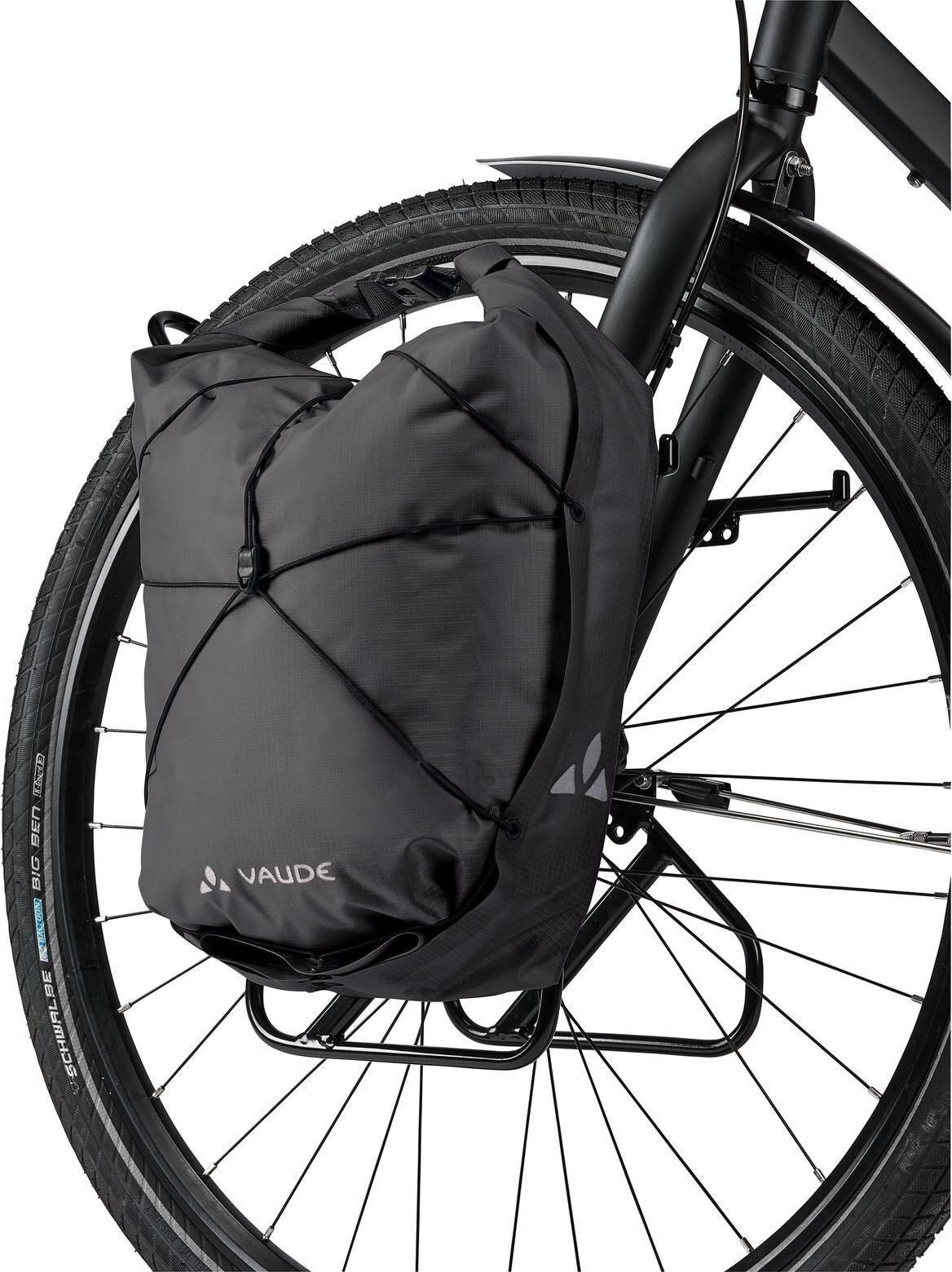 Fahrradtasche VAUDE "Aqua Front Light", schwarz, Taschen, B/H/T: 31cm x 34cm x 15cm, Fahrradtasche, B:31cm H:34cm T:15cm schwarz B/H/T: 31cm x 34cm x 15cm