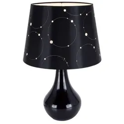 Tischlampe Nachtleuchte Schreibtischlampe LARYSA E14 schwarz 03806