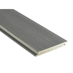 18x152 mm NATURinFORM WPC Fassadenprofil, "Die Gestaltende Exklusiv XXL", einseitig geprägt, matt, Dolomitgrau, Deckmaß: 148mm