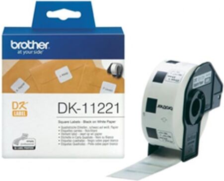 Brother DK-11221 Etiqueta Pre-cortada   Papel   Multiusos  23x23mm