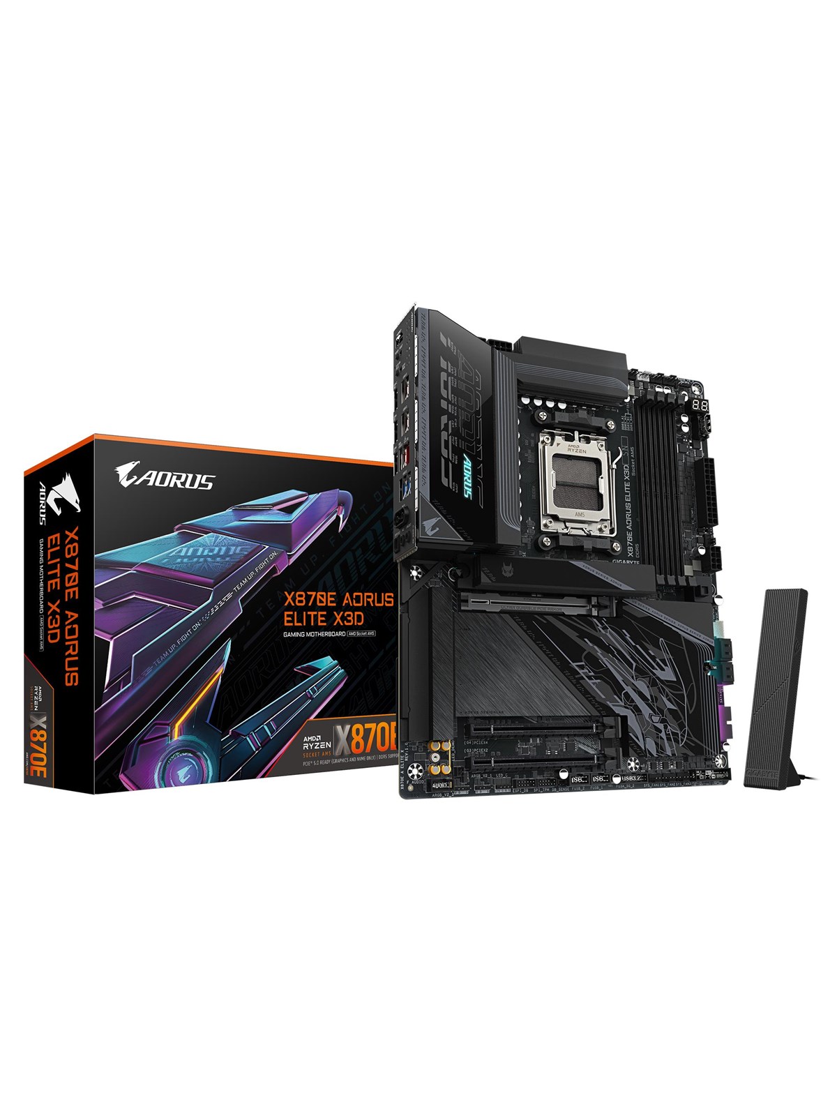 GIGABYTE X870E AORUS ELITE X3D Mainboard - AMD X870E - AMD AM5 - DDR5 RAM - ATX