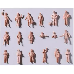 Auhagen H0 Figuren Bahnhof Unbemalt