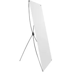 X-Banner Classic 60 cm | 160 cm, Aluminium, schwarz