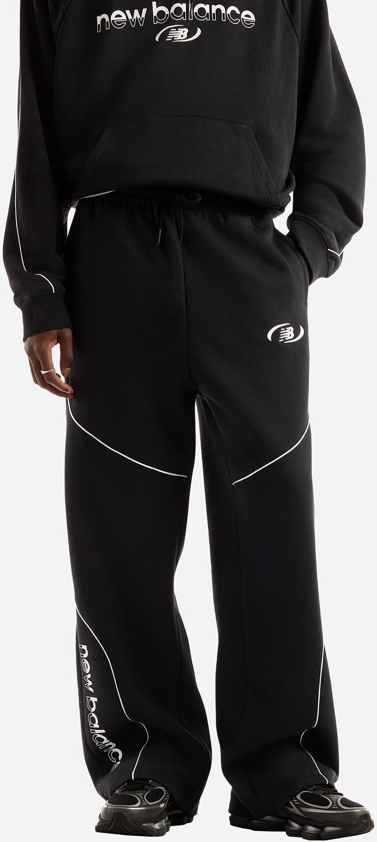 New Balance Trackside Straight M - Pantalone - Uomo - Nero M
