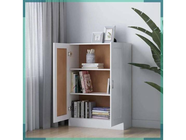 Bibliothèque - 802714 - Blanc - Bois d'ingénierie/MDF - 82 5 x 30 5 x 115 cm