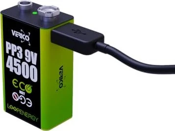 Verico LoopEnergy Li-Ion Akku 9V-Block, USB-C, 2er Pack retail