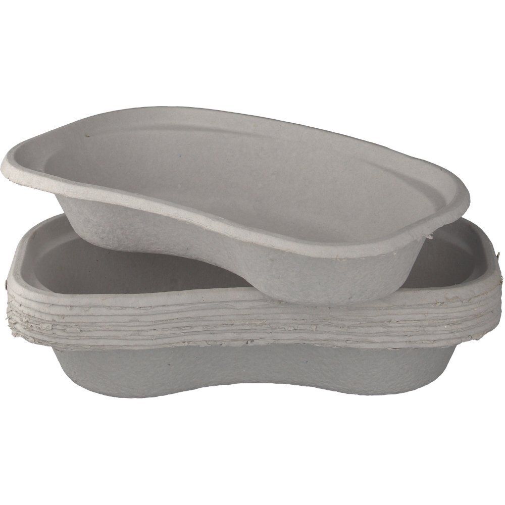 Nierenschale Pappe 48x150x255 mm grau 10 St Schale