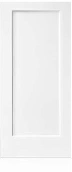 Klair Living 1 Panel Hollow Core White Finished Composite Interior Door Slab