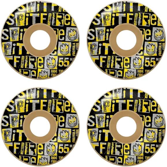 Skateboard Rollen Spitfire Formula Four Ransom (55 - Schwarz/Gelb)