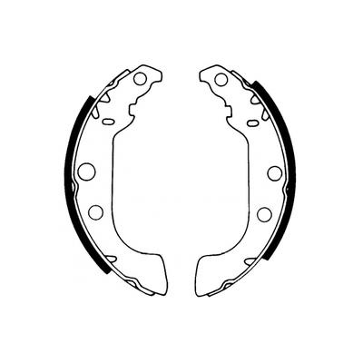 MAPCO Bremsbackensatz 8321 Hinterachse für Peugeot