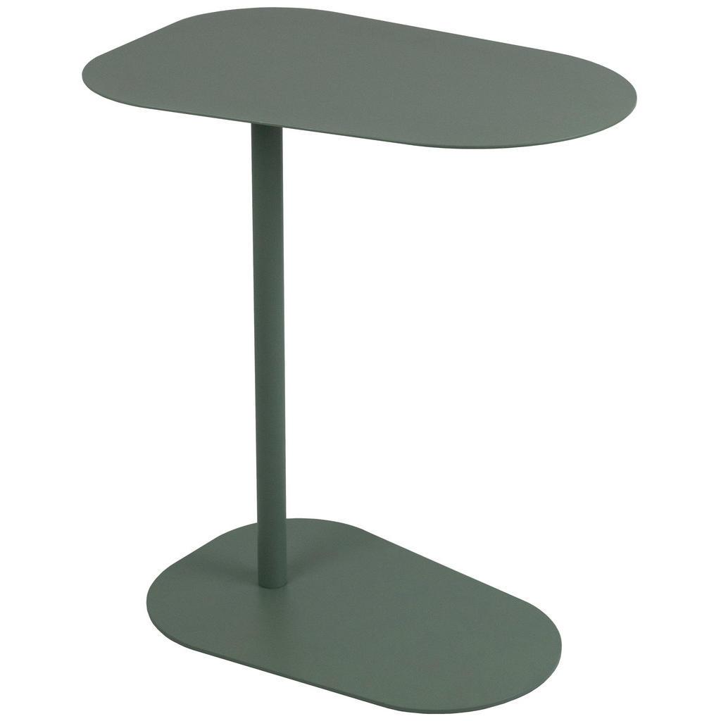 Novel Beistelltisch , Grün , Metall , Freiform , Bodenplatte , 38x60x53 cm , Wohnzimmer, Wohnzimmertische, Beistelltisch, Beistelltische rund