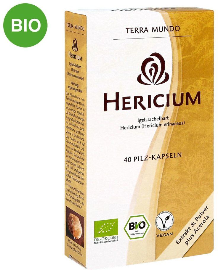 Hericium Vitalpilz Bio Terra Mundo Kapseln
