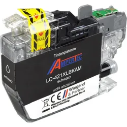 Ampertec Tinte kompatibel mit Brother LC-421XLBK  schwarz