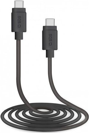 Cavo USB C Sbs TECABLETCC20K CHARGING DATA CABLE 25W Black