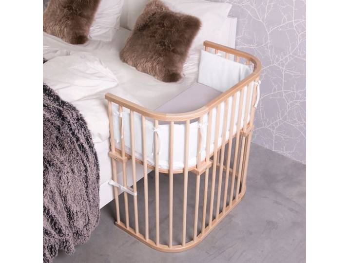 Beistellbett babybay Boxspring Natur Holz Beistellbett