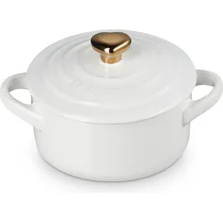 Mini Cocotte Heart Back- und Servierplatte 250 ml weiß