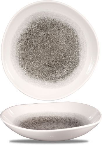 Churchill Piatto Fondo Organic 25,3 Cm Studio Prints Raku Quartz Black