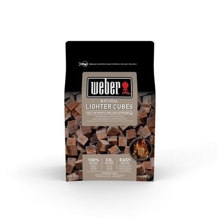 Weber ecologische aanmaakblokjes bruin 48 stuks
