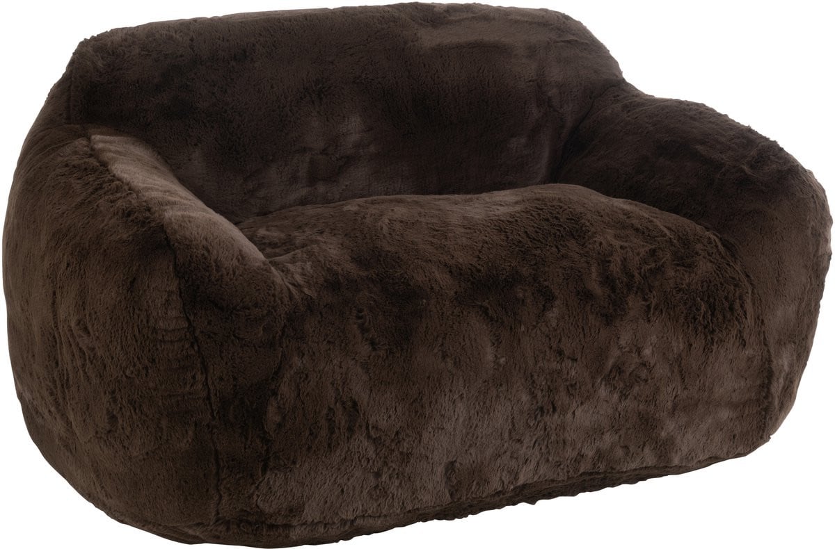 J-Line zetel Cutie bruin polyester large