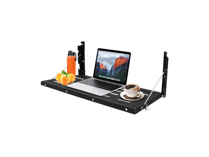 Support de zone de chargement de table pliante, table de hayon en métal support de table à manger pliante table pliante pour Jeep Wrangler JK DHL noir