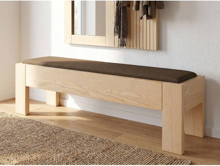 Bettbank „Eckhard“ Esche 140 cm Esche