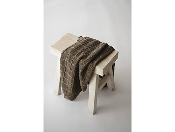 Kaiser 65217391 Wool - Babydecke Strick 100% Merino Wolle, atmungsaktive Babydecke, Ganzjährig, Neugeborene, Kinderwagendecke, Babyschalendecke, Fb. latté