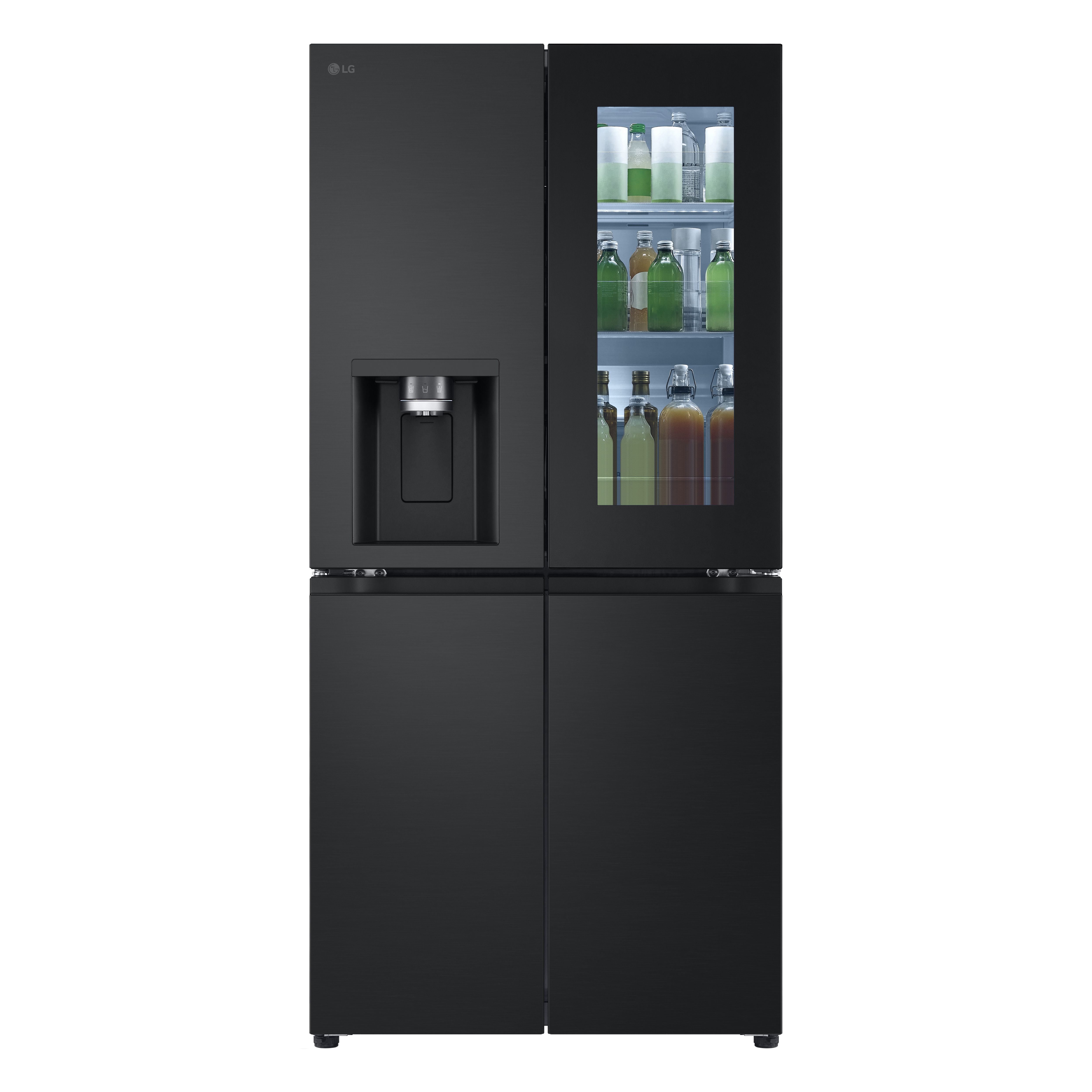 LG GMG761EPAE Side-by-Side Kühl-/ Gefrierkombination 288 l / 220 l 314 kWh 1757 mm x 835 mm (Schwarz)