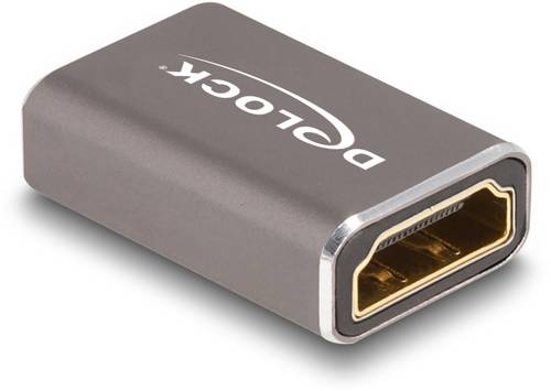 Delock 60078 HDMI Adapter [1x HDMI-Buchse - 1x HDMI-Buchse] Grau