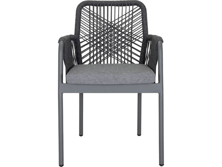Gartenstuhl Enrico grau Aluminium