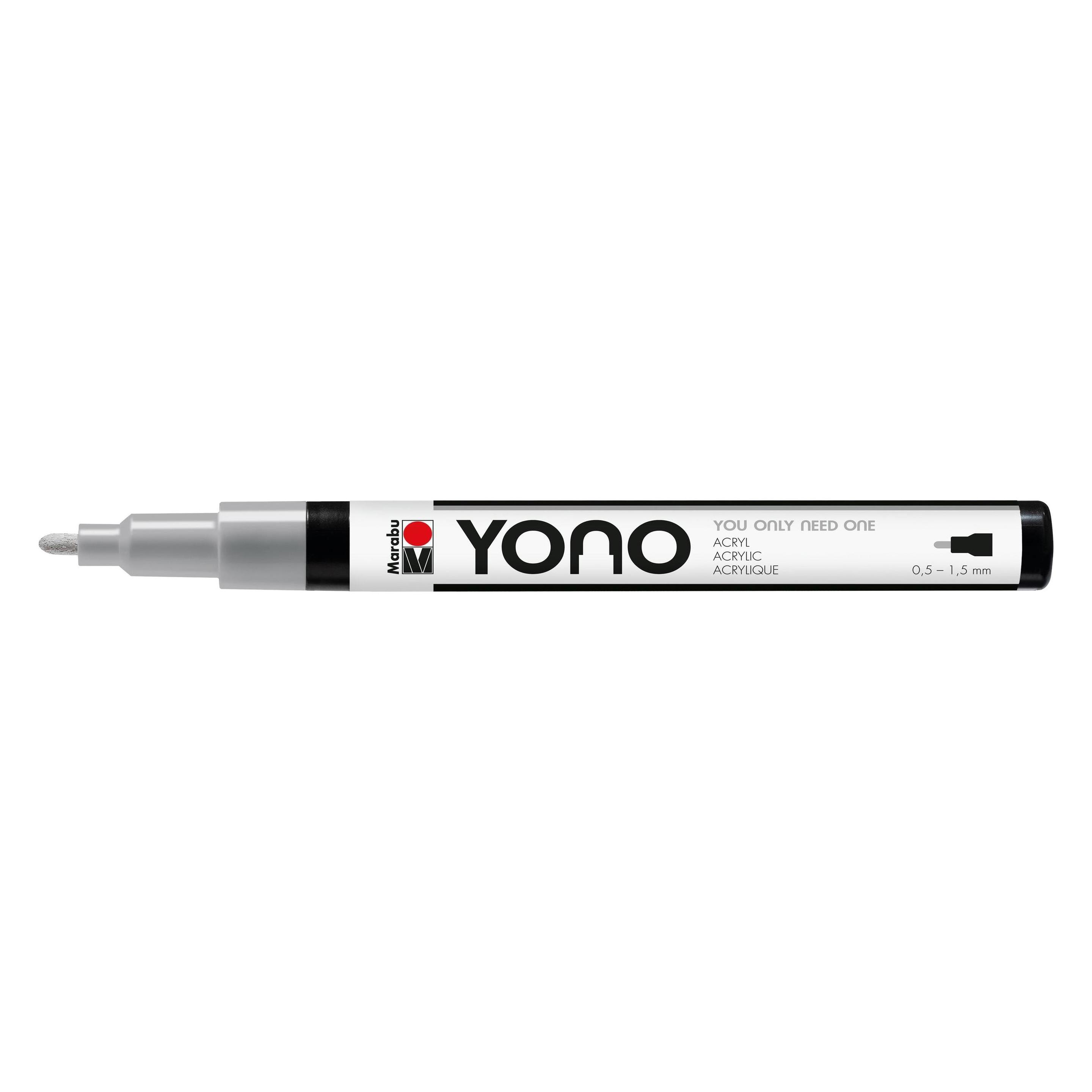 Marabu Acrylmarker YONO 0.5 - 1.5 mm Grau (1x) (12400101078)