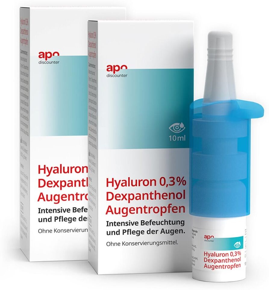 Pflegende Augentropfen Hyaluron & Dexpanthenol v. apodiscounter