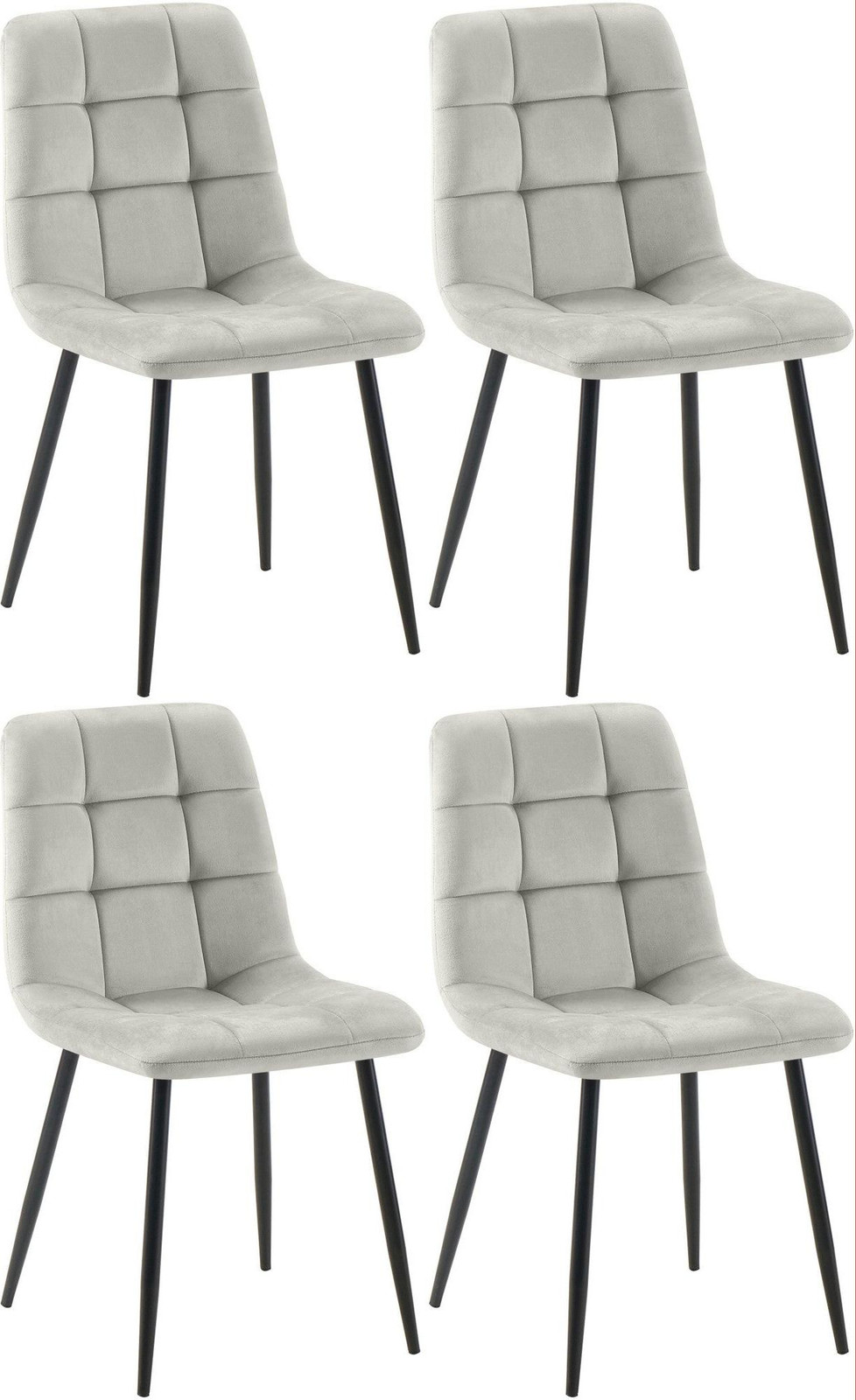 Set van 4 CLP eetkamerstoelen model Antibes