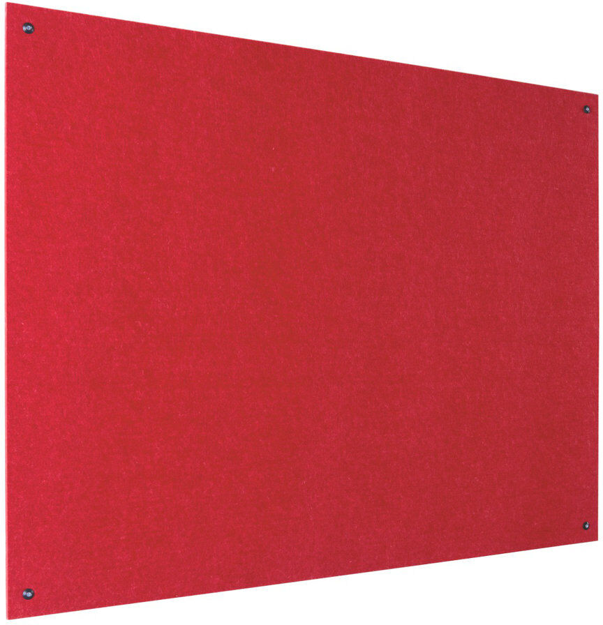 Symple Stuff Wall Mounted Reversible Bulletin Board Red 90cm H x 120cm W